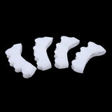 Max 2Pairs Silicone Toe Stretchers Separators Bunion Protectors Men Women White