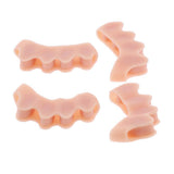 Max 2Pairs Silicone Toe Stretchers Separators Bunion Protectors Men Women Skin