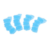 Max 2 Pairs Elastic Silicone Gel Toe Hallux Valgus Separators Straighteners Blue
