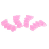 Max 2 Pairs Elastic Silicone Gel Toe Hallux Valgus Separators Straighteners Pink