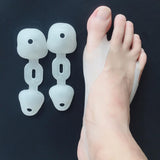 Max 2 Pairs Orthopedic Bunion Corrector Overlapping Hammer Toe Spacers Brace