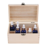 Max Natural Wood Essential Oils Storage Box Display Carry Case Holder 15 Slots