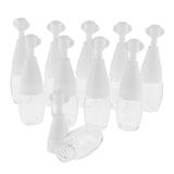 Max 10x Refillable Essential Oil Dropper Bottles Clear Trial Jar Cannings 10ml