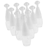 Max 10x Refillable Essential Oil Dropper Bottles Clear Trial Jar Cannings 10ml