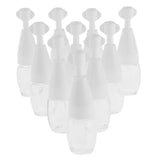 Max 10x Refillable Essential Oil Dropper Bottles Clear Trial Jar Cannings 10ml