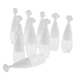 Max 10x Refillable Essential Oil Dropper Bottles Clear Trial Jar Cannings 10ml