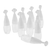 Max 10x Refillable Essential Oil Dropper Bottles Clear Trial Jar Cannings 10ml