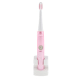 Maxbell Rechargeable Electric Toothbrush Tooth Brush Set Adults US Plug Elegant Pink