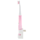 Maxbell Rechargeable Electric Toothbrush Tooth Brush Set Adults US Plug Elegant Pink