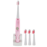 Maxbell Rechargeable Electric Toothbrush Tooth Brush Set Adults US Plug Elegant Pink