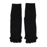 Max Five Toe Separator Socks Foot Alignment Socks Foot Massage Socks  Black