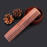 Max Maxb Double sides Wood Mustache Beard Comb Hair Comb with Case for Men Care Black