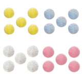 Max 5 Pieces 8cm Reusable Round Bamboo Cotton Facial Makeup Remover Pads Yellow