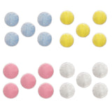 Max 5 Pieces 8cm Reusable Round Bamboo Cotton Facial Makeup Remover Pads Yellow