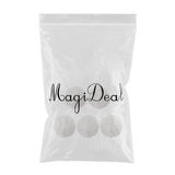 Max 5 Pieces 8cm Reusable Round Bamboo Cotton Facial Makeup Remover Pads White