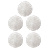 Max 5 Pieces 8cm Reusable Round Bamboo Cotton Facial Makeup Remover Pads White