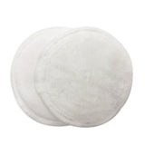 Max 5 Pieces 8cm Reusable Round Bamboo Cotton Facial Makeup Remover Pads White