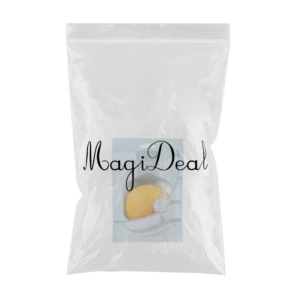 Maxbell Konjac Facial Exfoliating Sponges Natural Face Wash Cleaning Puff Yellow - Aladdin Shoppers