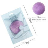 Max Konjac Facial Exfoliating Sponges Natural Face Wash Cleaning Puff Purple
