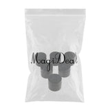 Max 6 Pieces 50g Double Layer Plastic Cosmetic Jars Lotion Pots with Lids Black