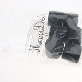 Max 6 Pieces 50g Double Layer Plastic Cosmetic Jars Lotion Pots with Lids Black