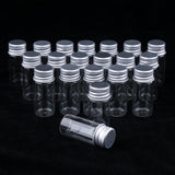 20X Empty Refillable Cosmetic Container Bottle Round Glass Jar Cannings 10ml