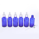 6Pcs Glass Eye Dropper Dispenser Bottles for Essential Oils Perfume 50ML