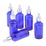 Max Maxb 6Pcs Glass Eye Dropper Dispenser Bottles for Essential Oils Perfume 100ML