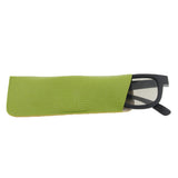 Max 10 Pieces Slip in Eyeglass Pouch Eyewear Sleeve Glasses Bag Protector Green