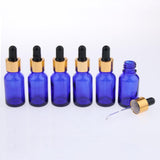 Max 6 Pieces Empty Refillable Dropper Bottles for Essential Oils Cosmetics 20ml
