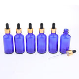 Max 6 Pieces Empty Refillable Dropper Bottles for Essential Oils Cosmetics 100ml