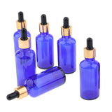 Max 6 Pieces Empty Refillable Dropper Bottles for Essential Oils Cosmetics 100ml