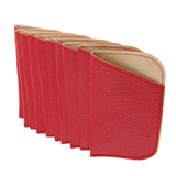 Max 10 Pieces Eyeglasses Sunglasses Protector Box Pouch Glasses Case Red