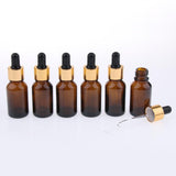 6x Empty Dropper Bottles Refillable Essential Oil Cosmetic Jar Canning 15ml