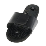1 Pair Foot Massage Slippers Acupressure Massage Shoes Reflexology Sandals for Men Women, Black