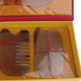 Max 5pcs Natural Guasha Board Scraping Massage Gua Sha Scraper Tool Set Yellow