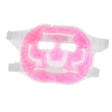 Max Reusable Full Face Eye Mask Gel Heat Cold Pack Freezable Microwavable Pink