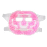 Max Reusable Full Face Eye Mask Gel Heat Cold Pack Freezable Microwavable Pink