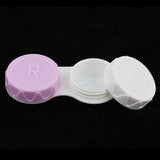 Max 20 Pieces Mini Contact Lens Box Travel Lenses Cases Container Holders Purple