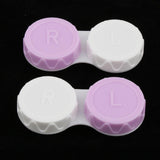 Max 20 Pieces Mini Contact Lens Box Travel Lenses Cases Container Holders Purple