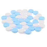 Maxbell 20 Pieces Mini Contact Lens Box Travel Lenses Cases Container Holders Blue