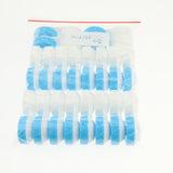 Maxbell 20 Pieces Mini Contact Lens Box Travel Lenses Cases Container Holders Blue