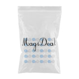 Maxbell 20 Pieces Mini Contact Lens Box Travel Lenses Cases Container Holders Blue