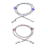 Max 2 Pieces Anti-Slip Eyeglasses Chain Rope Spectacles Cord Retainer Strap