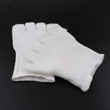 Maxbell 1 Pair Gel Lined Compression Toe Separating Socks For Dry Hard Cracked Skin