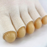 Maxbell 1 Pair Gel Lined Compression Toe Separating Socks For Dry Hard Cracked Skin