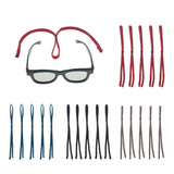 Max 5 Pieces Anti-slip Sports Glasses Strap Sunglasses Eyeglasses String Red