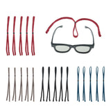 Max 5 Pieces Anti-slip Sports Glasses Strap Sunglasses Eyeglasses String Red