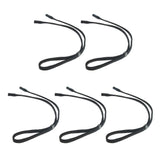 Max 5 Pieces Anti-slip Sports Glasses Strap Sunglasses Eyeglasses String Black