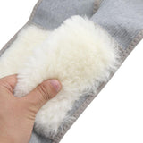 Max Fleece Thicken Winter Warm Knee Brace Pads Warmers Sleeve for Men Women  M